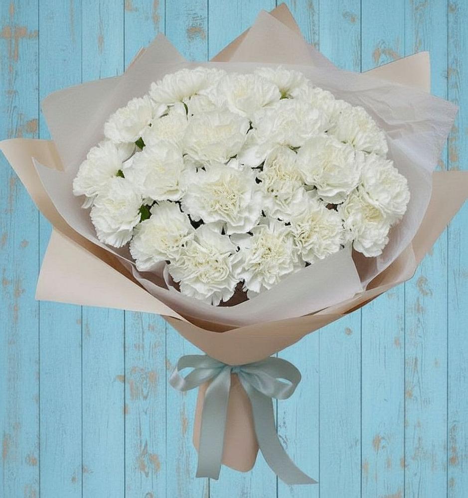 Букет цветов из: Гвоздики в Ключах Омской области