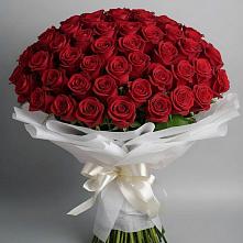 Букет 101 Красная роза Блэк Мэджик в Ключах Омской области