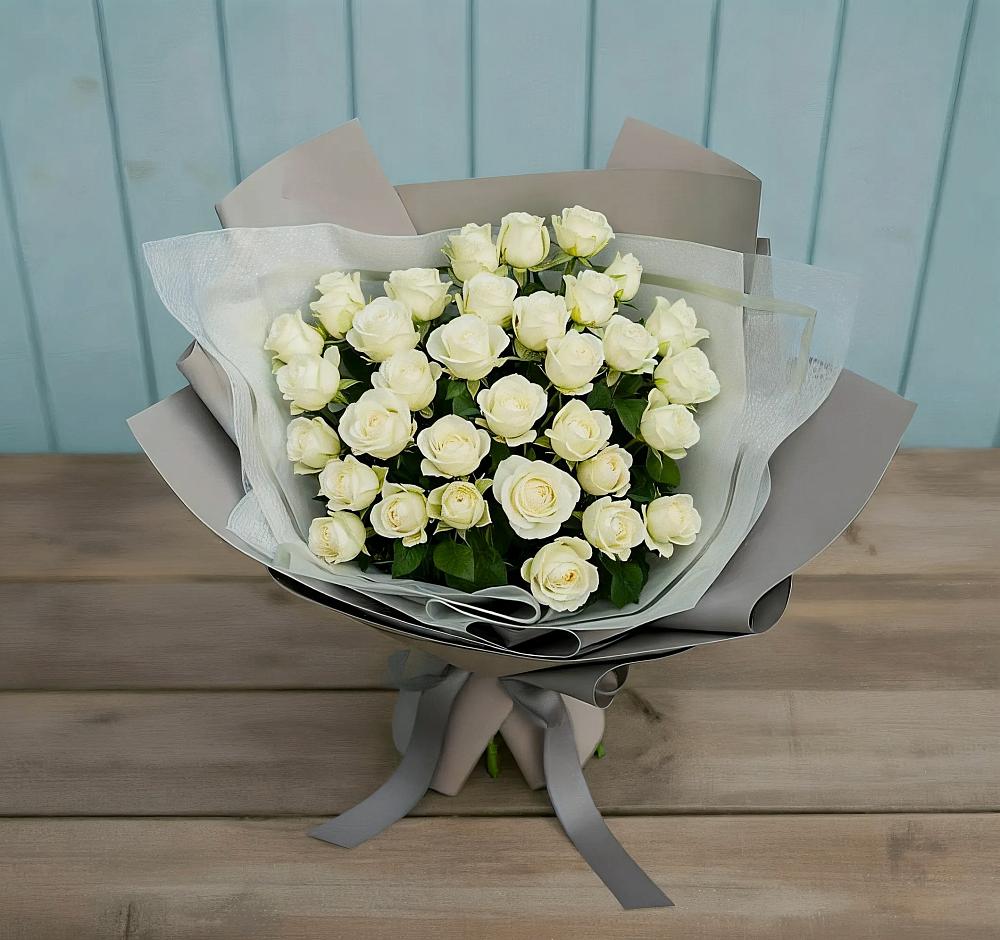 Букет Белоснежная нежность в Ключах Омской области