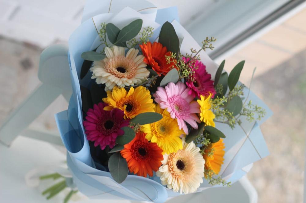 Букет цветов из: Герберы в Ключах Омской области