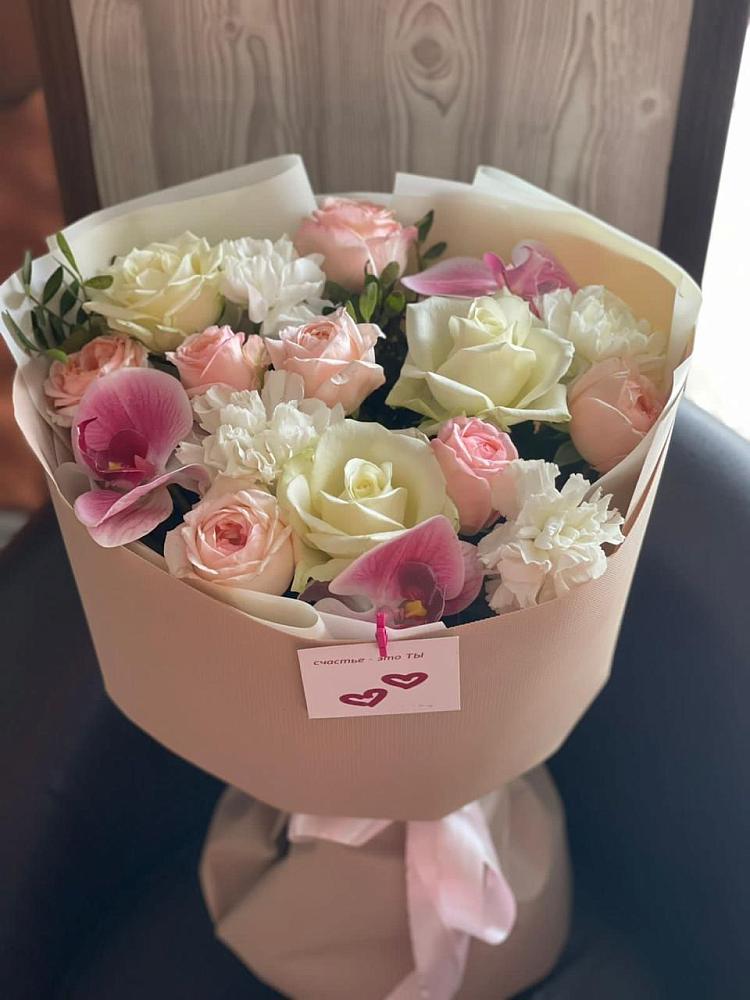 Букет цветов из: Орхидеи, Розы и Гвоздики в Ключах Омской области