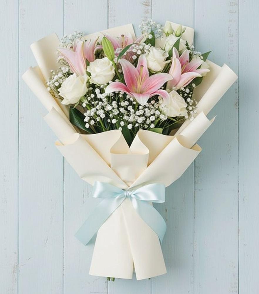 Букет цветов из: Лилии в Ключах Омской области