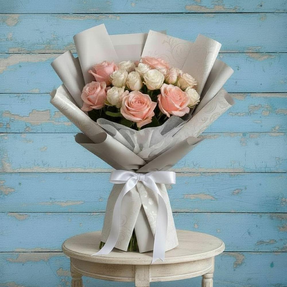 Букет цветов из: Розы в Ключах Омской области