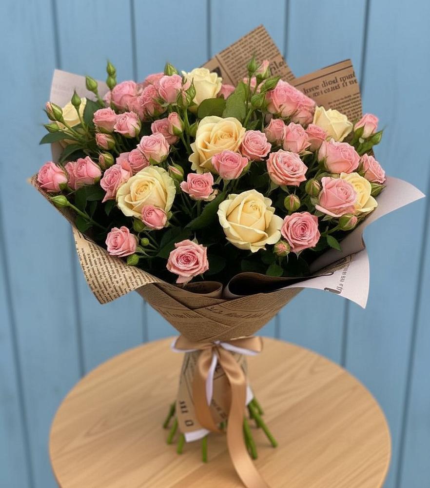 Букет цветов из: Розы в Ключах Омской области