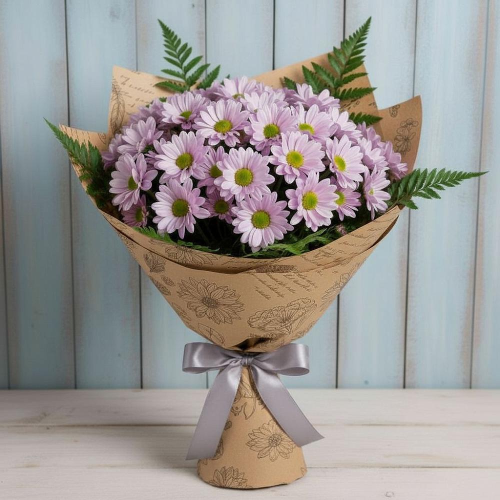 Букет цветов из: Хризантемы в Ключах Омской области