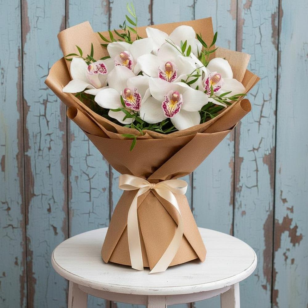 Букет цветов из: Орхидеи и Розы в Ключах Омской области