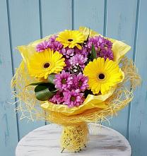 Букет цветов из:  Хризантемы и Герберы в Ключах Омской области