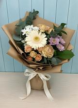 Букет цветов из:  Герберы и Хризантемы в Ключах Омской области