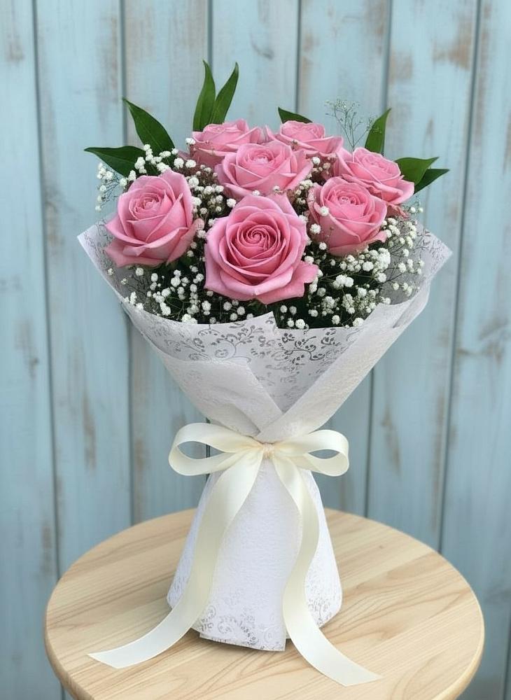 Букет цветов из: Розы в Ключах Омской области