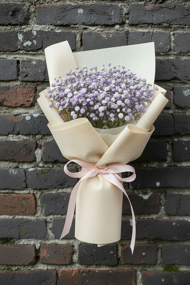 Букет цветов из: Гипсофила в Ключах Омской области