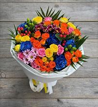 Букет цветов из:  Розы и Хризантемы #REPLACE_PRED# Ключах Омской области
