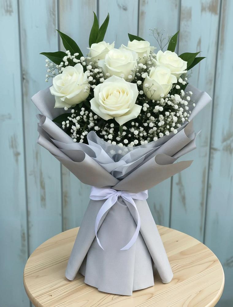 Букет цветов из: Розы в Ключах Омской области