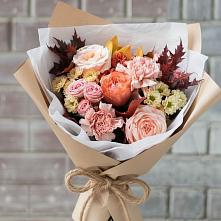 Букет цветов из:  Гвоздики, Хризантемы и Розы в Ключах Омской области