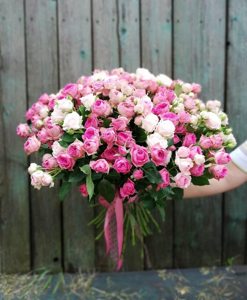 Букет Розовые кустовые розы Натали и Лав Лидия в Ключах Омской области