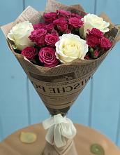 Букет цветов из:  Розы в Ключах Омской области