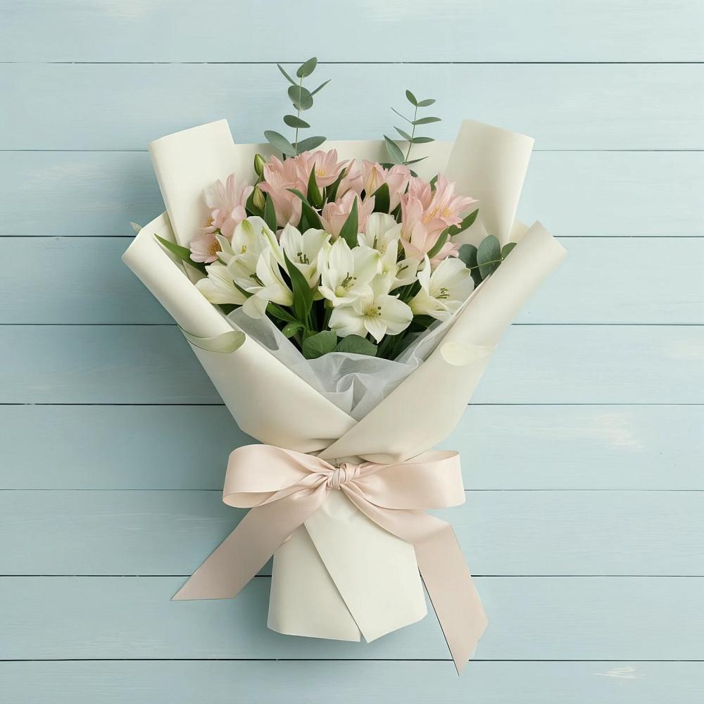 Букет цветов из: Альстромерии в Ключах Омской области