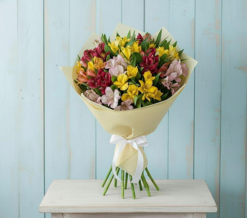 Букет цветов из: Альстромерии в Ключах Омской области