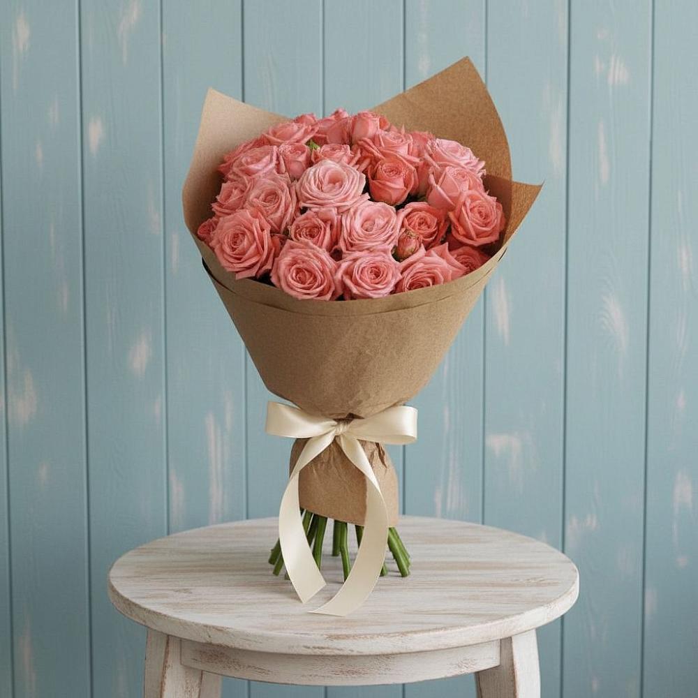 Букет цветов из: Розы в Ключах Омской области