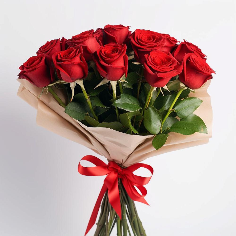 Букет 11 Красных роз Эдлесс Лав в Ключах Омской области