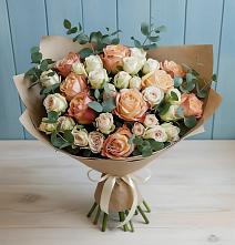 Букет цветов из:  Альстромерии и Розы #REPLACE_PRED# Ключах Омской области